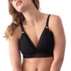 Ambition Triangle Wirefree Nursing Bra -Fashion Lingerie Store large 1 2037 black