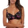 Palawan Gathered Full Cup Bikini Top -Fashion Lingerie Store large 1 2251 black