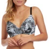 Kiso Valley Moulded Gathered Bikini Top -Fashion Lingerie Store large 1 2679 print
