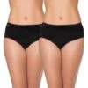 Sloggi Cotton Midi Brief Twin Pack -Fashion Lingerie Store large 1 3705 black