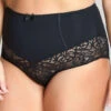 Estel High Waist Brief -Fashion Lingerie Store large 1 3829 black