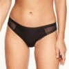 Chantelle Courcelles Brazilian Brief -Fashion Lingerie Store large 1 3850 black