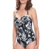 Cocoa Island Bandeau Control Suit -Fashion Lingerie Store large 1 421 black