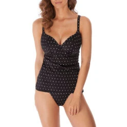 Jewel Cove Non Padded Plunge Tankini Top