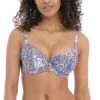 Boho Breeze Plunge Bikini Top -Fashion Lingerie Store large 1 5104 print