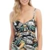 Bamboo Grove Twist Front Tankini Top -Fashion Lingerie Store large 1 5190 print
