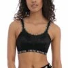 Dynamic Pure Leopard Non Wired Sports Bra -Fashion Lingerie Store large 1 5299 black