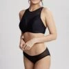 Panache Onyx Chic Moulded Hi-Neck Bikini Top -Fashion Lingerie Store large 1 5309 black