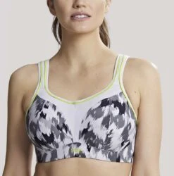 Panache Wire-Free Sports Bra Grey Animal