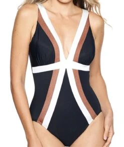 Miraclesuit Trilogy V Neck Underwired Tummy Control Swimsuit