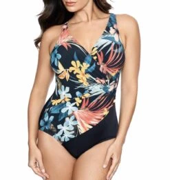 Miraclesuit Oceanus One Piece V Neck Shaping Swimsuit