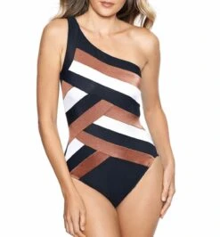 Miraclesuit Matrix Underwired One Shoulder Shaping Swimsuit