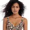 Animal Instinct High Apex Bikini Top