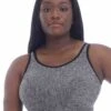 Goddess Pewter Heather Soft Cup Sports Bra -Fashion Lingerie Store large 1 6012 grey