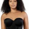 Parfait Elissa Seamless Padded Longline Strapless Bra -Fashion Lingerie Store large 1 6048 black