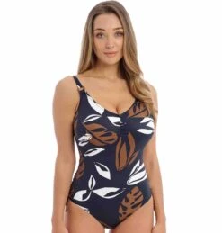 Lake Orta Uw V-neck Swimsuit With Adjustable Leg