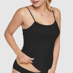 Naturana Organic Cotton Spaghetti Strap Camisole Top