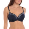 San Remo Moulded Gathered Bikini -Fashion Lingerie Store large 1 633 navy