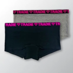 Tradie Lady 2PK Shortie -Fashion Lingerie Store large 2 2324 black