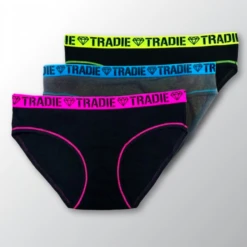 Tradie Lady 3PK Bikini -Fashion Lingerie Store large 2 2325 black