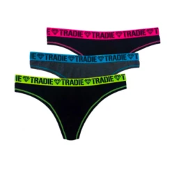 Tradie Lady 3PK G-String -Fashion Lingerie Store large 2 2327 black