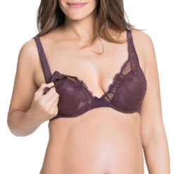 Truffles Flexiwire Plunge Nursing Bra 6 Truffles Flexiwire Plunge Nursing Bra -Fashion Lingerie Store large 2 2575 brown