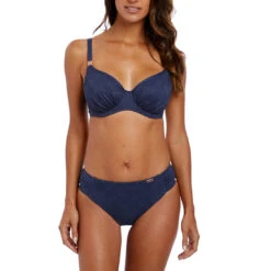 Marseille Gathered Full Cup Bikini Top -Fashion Lingerie Store large 2 2691 navy