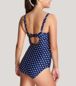 Panache Anya Spot Balcony Swimsuit -Fashion Lingerie Store large 2 3794 navy