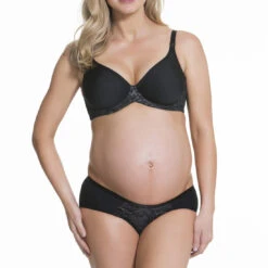 Waffles 3D Spacer Nursing Bra -Fashion Lingerie Store large 2 3842 black