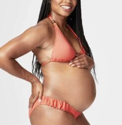 Rosewater Juice Maternity Bikini Set -Fashion Lingerie Store large 2 5169 coral