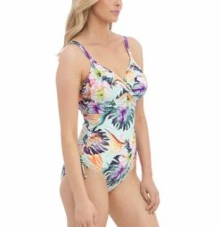 Paradiso Twist Front Swimsuit With Adjustable Leg -Fashion Lingerie Store large 2 5513 print