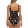 Luna Bay Twist Front Tankini Top -Fashion Lingerie Store large 2 5791 black