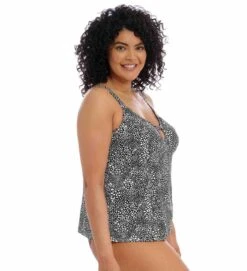 Pebble Cove Non Wired Moulded Tankini Top -Fashion Lingerie Store large 2 6033 black