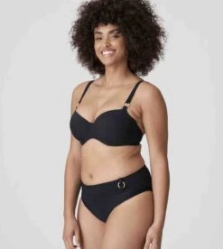 Sahara Padded Balcony Bikini Top -Fashion Lingerie Store large 2 6139 black