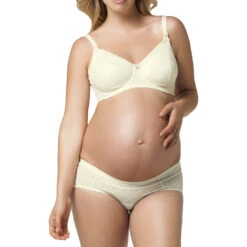 Banana Parfait High Waist Brief -Fashion Lingerie Store large 3 187 ivory