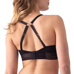 Ambition Triangle Wirefree Nursing Bra -Fashion Lingerie Store large 3 2037 black