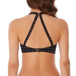 Jewel Cove High Apex Bikini Top With J Hook -Fashion Lingerie Store large 3 2638 black