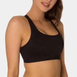 Triaction Seamfree Crop Top -Fashion Lingerie Store large 3 3754 black