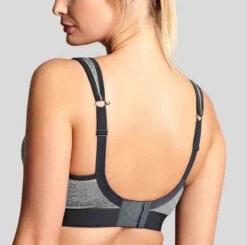 Panache Wire-Free Banded Sports Bra -Fashion Lingerie Store large 3 4484 grey