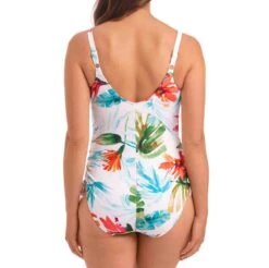 Kiawah Island Twist Front Adjustable Leg Swimsuit -Fashion Lingerie Store large 3 4635 print