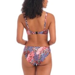 Serengeti Haze Plunge Bikini Top -Fashion Lingerie Store large 3 4784 print