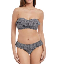 Run Wild Padded Fril Bandeau -Fashion Lingerie Store large 3 484 black