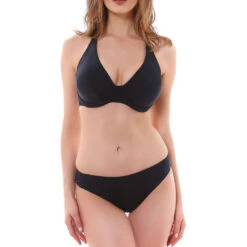 Remix Padded Halter Bikini Top -Fashion Lingerie Store large 3 491 black