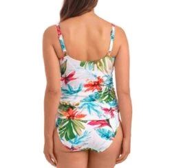 Kiawah Island Twist Front Tankini Top -Fashion Lingerie Store large 3 5047 print