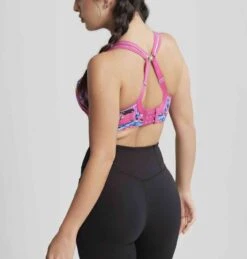 Panache Wired Sports Bra Abstract Orchid -Fashion Lingerie Store large 3 5703 pink