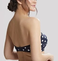 Panache Anya Riva Spot Bandeau Bikini Top -Fashion Lingerie Store large 3 5715 navy