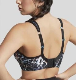 Panache Sports Bra Ink Splat -Fashion Lingerie Store large 3 5892 print